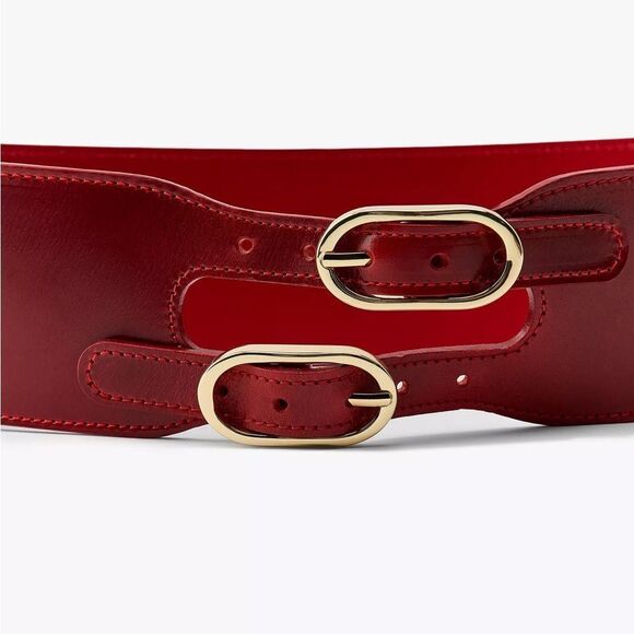 ZARA DOUBLE BUCKLE SASH BELT main image 4